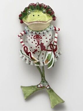 2 Patience Brewsters Krinkles Party Frog Girl Scubafeet ChristmasTree Woman Face